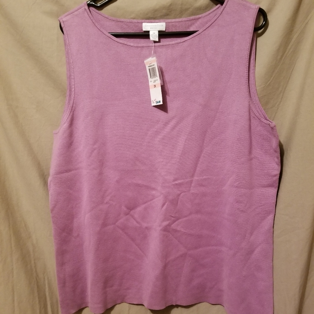 Lavender sleeveless shell